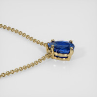 1.03 Ct. Sapphire Necklace, 14K Yellow Gold 3