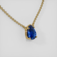1.03 Ct. Sapphire Necklace, 18K Yellow Gold 2