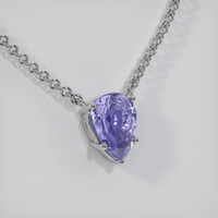 2.52 Ct. Violet Sapphire Necklace, 14K White Gold 2