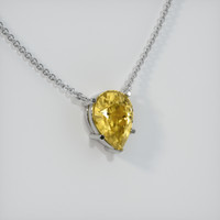 1.11 Ct. Sapphire Necklace, 14K White Gold 2