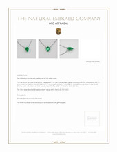 Emerald Necklace 0.96 Ct., 18K White Gold Appraisal