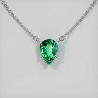 Emerald Necklace 0.96 Ct., 18K White Gold Preview