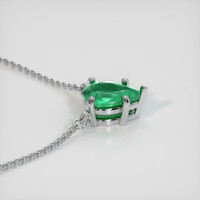 Emerald Necklace 0.89 Ct., 18K White Gold Preview