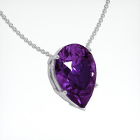 24.97 Ct. Gemstone Necklace, 18K White Gold 2
