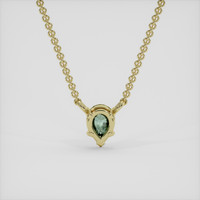 0.43 Ct. Bi Color Sapphire Necklace, 10K Yellow Gold 4
