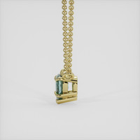 0.27 Ct. Bi Color Sapphire Necklace, 10K Yellow Gold 3