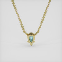 0.27 Ct. Bi Color Sapphire Necklace, 10K Yellow Gold 4