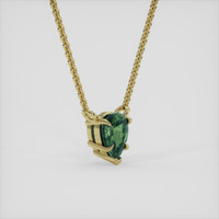 0.44 Ct. Bi Color Sapphire Necklace, 10K Yellow Gold 2