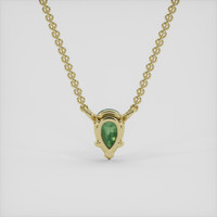 0.44 Ct. Bi Color Sapphire Necklace, 10K Yellow Gold 4