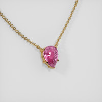 0.78 Ct. Sapphire Necklace, 14K Yellow Gold 2