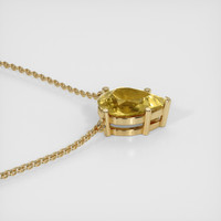 1.11 Ct. Sapphire Necklace, 14K Yellow Gold 3