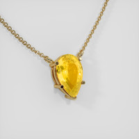 3.10 Ct. Sapphire Necklace, 14K Yellow Gold 2