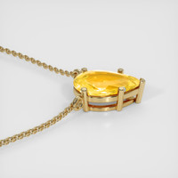 3.10 Ct. Sapphire Necklace, 14K Yellow Gold 3