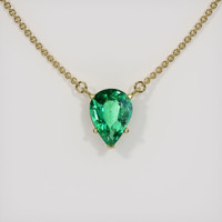 Emerald Necklace 0.96 Ct. 18K Yellow Gold Preview
