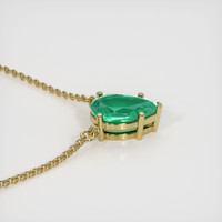 0.84 Ct. Emerald  Necklace - 18K Yellow Gold
