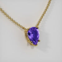 1.14 Ct. Gemstone Necklace, 18K Yellow Gold 2