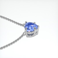 2.00 Ct. Blue Sapphire Necklace, Platinum 950 3