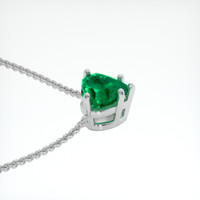 2.00 Ct. Emerald Necklace, Platinum 950 3
