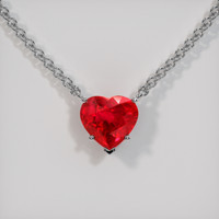 2.59 Ct. Ruby Necklace, Platinum 950 1