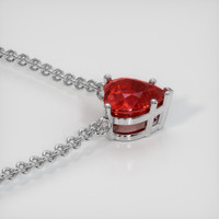 2.59 Ct. Ruby Necklace, Platinum 950 3