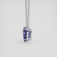 3.29 Ct. Purple Sapphire Necklace, 14K White Gold 3