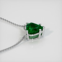 1.83 Ct. Emerald  Necklace - 18K White Gold