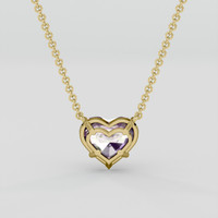 5.61 Ct. Bi Color Ametrine Necklace, 10K Yellow Gold 4