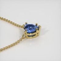 1.22 Ct. Sapphire Necklace, 14K Yellow Gold 3