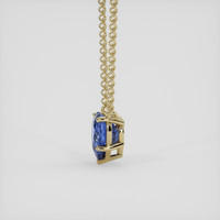 2.75 Ct. Blue Sapphire Necklace, 14K Yellow Gold 3