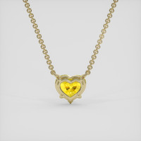 2.89 Ct. Yellow Sapphire Necklace, 14K Yellow Gold 4