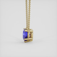 1.05 Ct. Purplish Blue Sapphire Necklace, 14K Yellow Gold 3