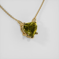 4.22 Ct. Sapphire Necklace, 14K Yellow Gold 2