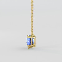 2.51 Ct. Blue Sapphire Necklace, 18K Yellow Gold 3