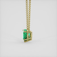 1.86 Ct. Emerald Necklace, 18K Yellow Gold 3