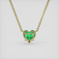 1.86 Ct. Emerald Necklace, 18K Yellow Gold 4