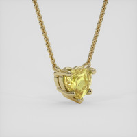 1.05 Ct. Yellow Sapphire Necklace, 18K Yellow Gold 2