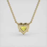 1.05 Ct. Yellow Sapphire Necklace, 18K Yellow Gold 4