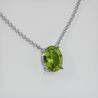 2.25 Ct. Gemstone Necklace, Platinum 950 2