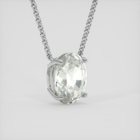6.97 Ct. Green Beryl Necklace, Platinum 950 2