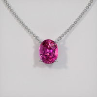 1.45 Ct. Sapphire Necklace, Platinum 950 1