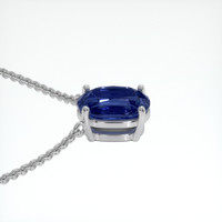 3.08 Ct. Sapphire Necklace, Platinum 950 3