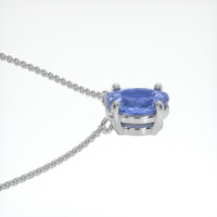 1.10 Ct. Blue Sapphire Necklace, Platinum 950 3
