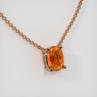 0.93 Ct. Gemstone Necklace, 14K Rose Gold 2