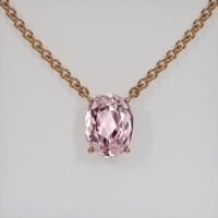 2.52 Ct. Gemstone Necklace, 14K Rose Gold 1