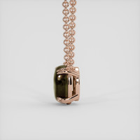 5.04 Ct. Black Sapphire Necklace, 14K Rose Gold 3