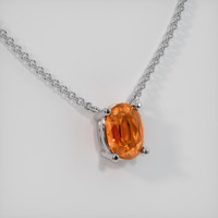 0.93 Ct. Gemstone Necklace, 14K White Gold 2