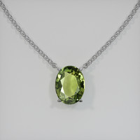 2.25 Ct. Gemstone Necklace, 14K White Gold 1