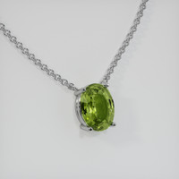 2.25 Ct. Gemstone Necklace, 14K White Gold 2