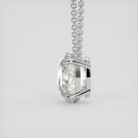 6.97 Ct. Green Beryl Necklace, 14K White Gold 3