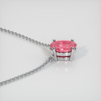 0.89 Ct. Sapphire Necklace, 14K White Gold 3